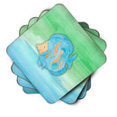 Blue Fish Watercolor Foam Coaster  BB7419FC