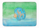 Blue Fish Watercolor Memory Foam Kitchen Mat Machine Washable Anti-Fatigue Cushion Comfort Bath or Kitchen Rug