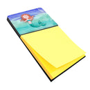Ginger Mermaid Watercolor Watercolor Sticky Note Holder Refillable Dispenser Desk Accessory 3x3 Pad Gift