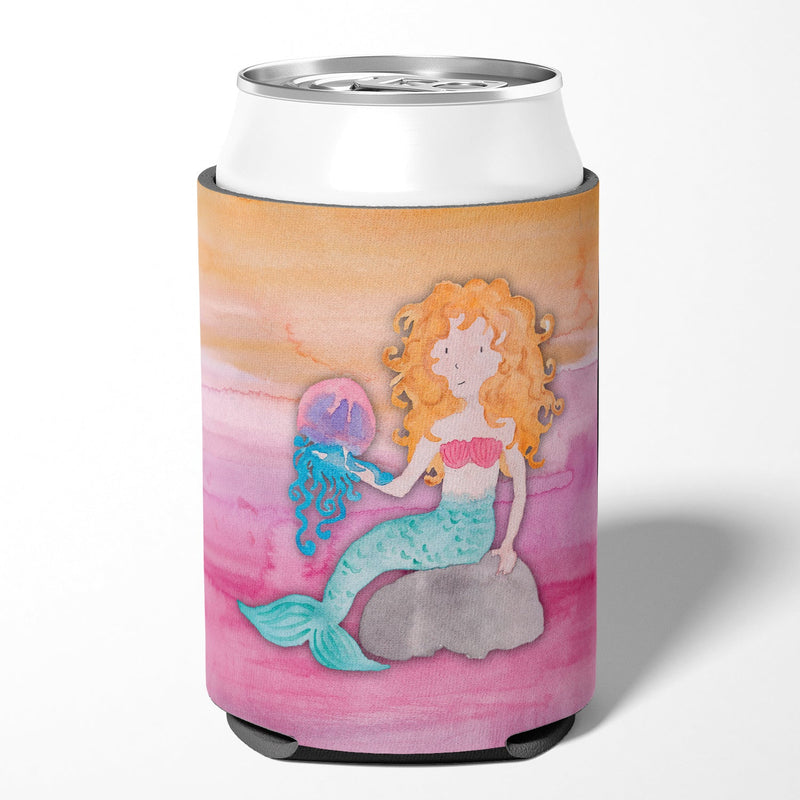 Blonde Mermaid Watercolor Can or Bottle Hugger BB7423CC