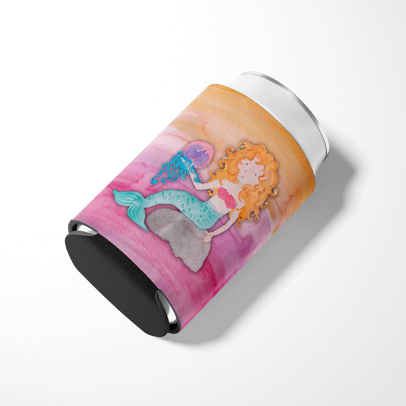 Blonde Mermaid Watercolor Can or Bottle Hugger BB7423CC