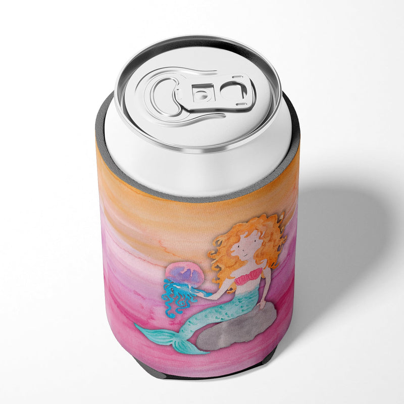 Blonde Mermaid Watercolor Can or Bottle Hugger BB7423CC