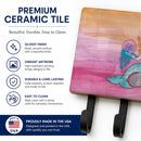 Blonde Mermaid Watercolor Leash or Key Holder Wall Hooks, Coat Rack Wall Mount, for Hanging Keys, Towels, Aprons, Leashes