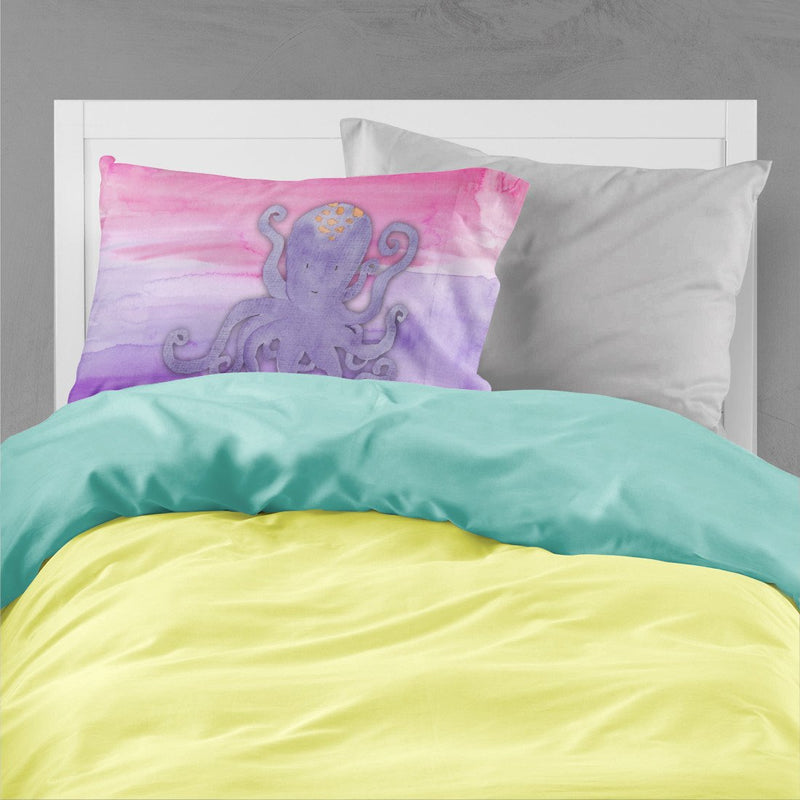 Octopus Watercolor Fabric Standard Pillowcase BB7424PILLOWCASE