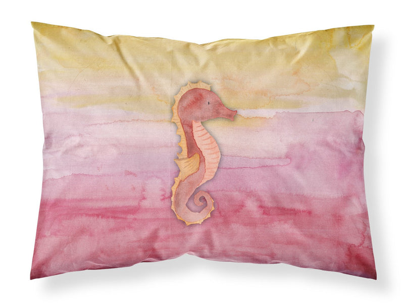 Seahorse Watercolor Fabric Standard Pillowcase BB7425PILLOWCASE