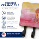Seahorse Watercolor Leash or Key Holder Wall Hooks, Coat Rack Wall Mount, for Hanging Keys, Towels, Aprons, Leashes