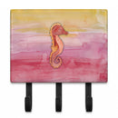Seahorse Watercolor Leash or Key Holder Wall Hooks, Coat Rack Wall Mount, for Hanging Keys, Towels, Aprons, Leashes