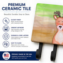 Deer Watercolor Leash or Key Holder Wall Hooks, Coat Rack Wall Mount, for Hanging Keys, Towels, Aprons, Leashes