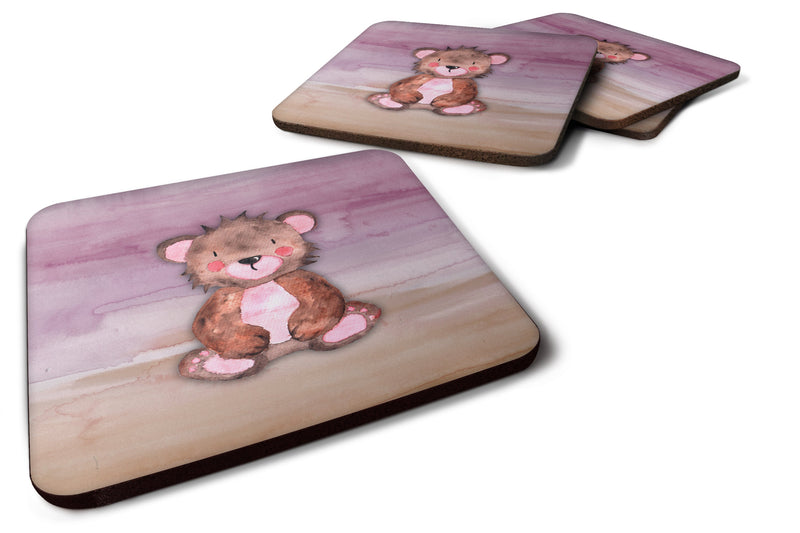 Bear Cub Watercolor Foam Coaster Set of 4 BB7441FC