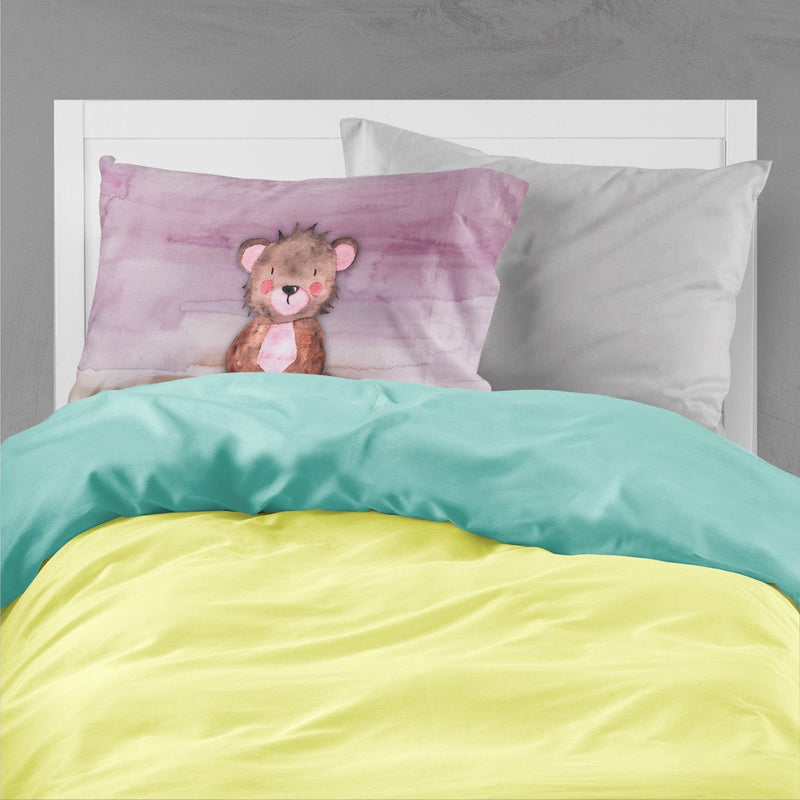 Bear Cub Watercolor Fabric Standard Pillowcase BB7441PILLOWCASE