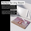 Bear Cub Watercolor Memory Foam Kitchen Mat Machine Washable Anti-Fatigue Cushion Comfort Bath or Kitchen Rug