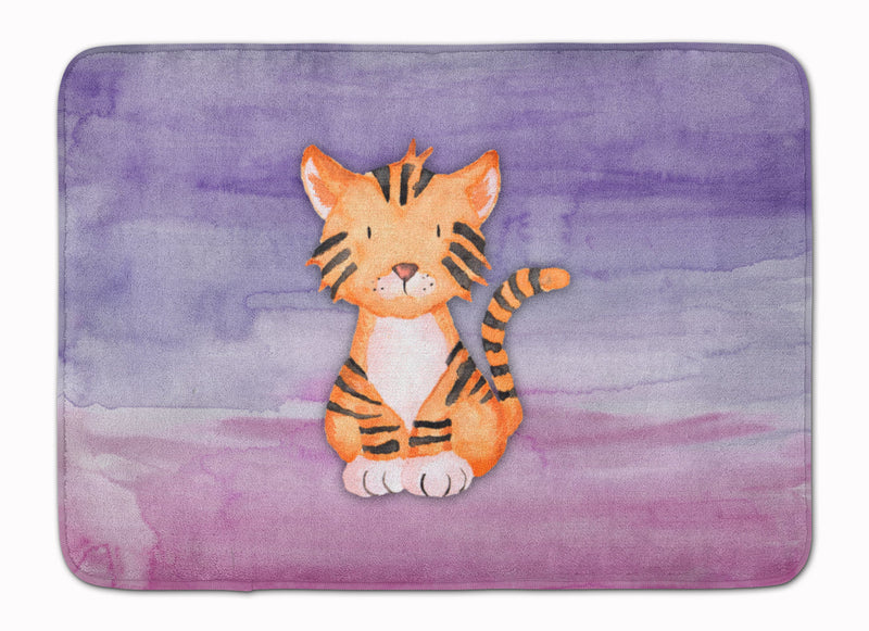 Tiger Cub Watercolor Machine Washable Memory Foam Mat BB7444RUG