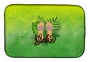 Aloha Flip Flops Dish Drying Mat – Absorbent, Artistic Kitchen Essentials BB7449DDM