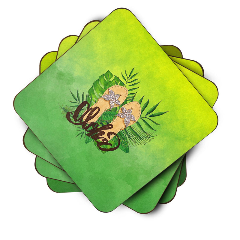 Aloha Flip Flops Foam Coaster  BB7449FC