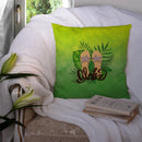 Aloha Flip Flops Throw Pillow - 14x14 Decorative Pillow – Art for Your Home & Patio BB7449PW1414