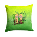Aloha Flip Flops Throw Pillow - 14x14 Decorative Pillow – Art for Your Home & Patio BB7449PW1414