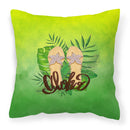 Aloha Flip Flops Fabric Decorative Pillow BB7449PW1818