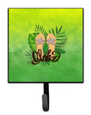 Aloha Flip Flops Leash or Key Holder Wall Hooks, Key Hooks Holder, Coat Rack Wall Mount, Coat Hooks, Hooks for Hanging Keys, Towels, Aprons, Leashes