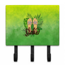 Aloha Flip Flops Leash or Key Holder Wall Hooks, Coat Rack Wall Mount, for Hanging Keys, Towels, Aprons, Leashes