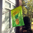 Aloha Pineapple Welcome Flag Canvas House Size BB7451CHF