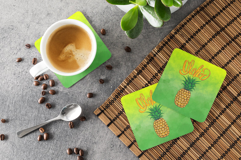 Aloha Pineapple Welcome Foam Coaster  BB7451FC