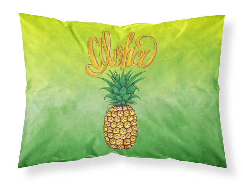 Aloha Pineapple Welcome Fabric Standard Pillowcase – Artistic Decorative Front, White Back BB7451PILLOWCASE