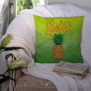 Aloha Pineapple Welcome Throw Pillow - 14x14 Decorative Pillow – Art for Your Home & Patio BB7451PW1414