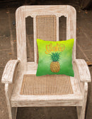 Aloha Pineapple Welcome Fabric Decorative Pillow BB7451PW1818