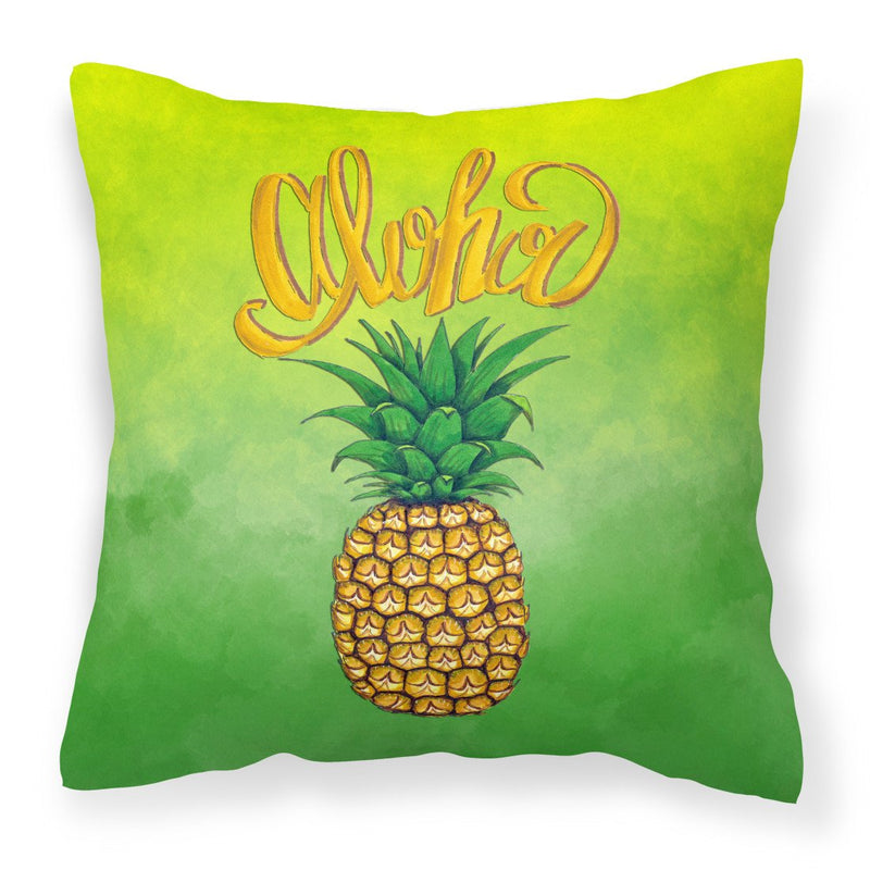 Aloha Pineapple Welcome Fabric Decorative Pillow BB7451PW1818