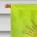 Summer Time House Flag 28x40 Porch Sleeve Pole Decorative Outside Yard Banner Artwork Wall Hanging, Polyester