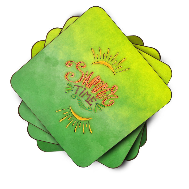 Summer Time Foam Coaster Set of 4 BB7453FC