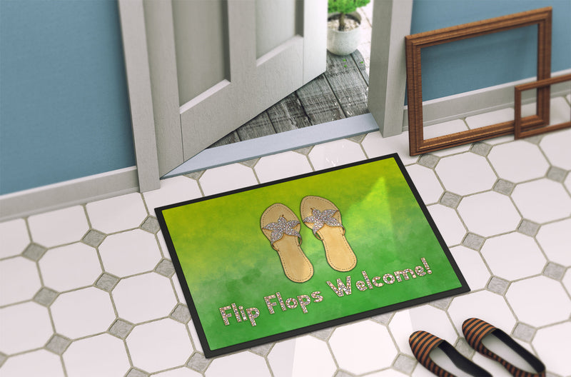 Flip Flops Welcome Indoor or Outdoor Mat 18x27 BB7454MAT