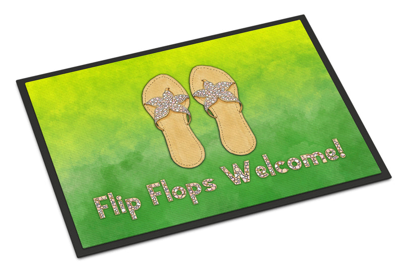 Flip Flops Welcome Indoor or Outdoor Mat 18x27 BB7454MAT