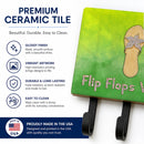 Flip Flops Welcome Leash or Key Holder Wall Hooks, Coat Rack Wall Mount, for Hanging Keys, Towels, Aprons, Leashes