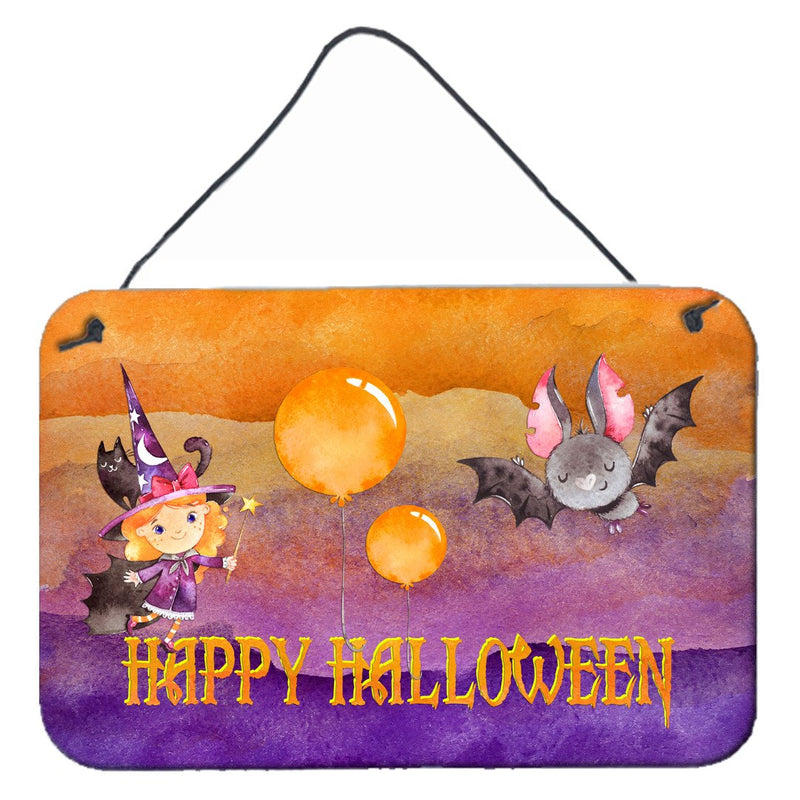 Halloween Little Witch and Bat Wall or Door Hanging Prints BB7458DS812