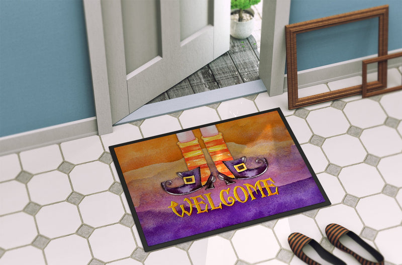 Halloween Welcome Witches Feet Indoor or Outdoor Mat 24x36 BB7459JMAT