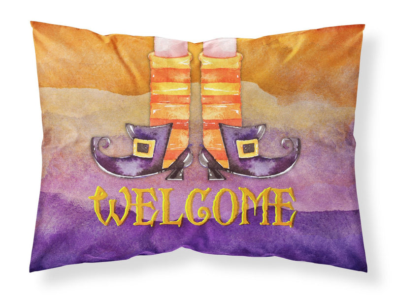 Halloween Welcome Witches Feet Fabric Standard Pillowcase BB7459PILLOWCASE