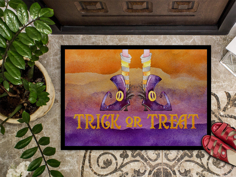 Halloween Trick Witches Feet Indoor or Outdoor Mat 18x27 BB7460MAT