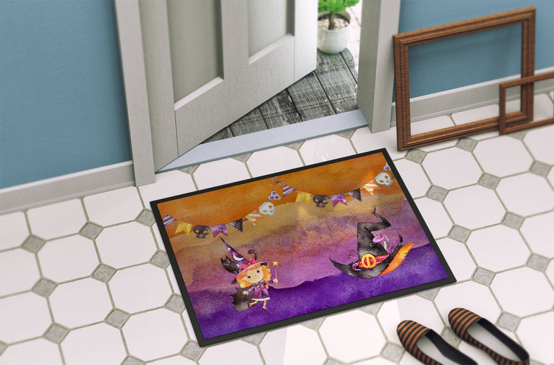 Halloween Little Witch Party Indoor or Outdoor Mat 24x36 BB7462JMAT