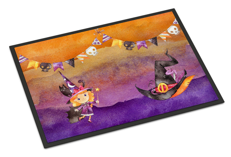 Halloween Little Witch Party Indoor or Outdoor Mat 24x36 BB7462JMAT