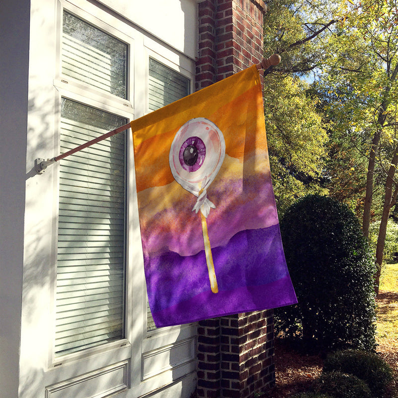 Halloween Eye Ball Lollipop Flag Canvas House Size BB7467CHF