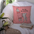 Nursery You are so Loved Llama Throw Pillow - 14x14 Decorative Pillow – Art for Your Home & Patio BB7469PW1414