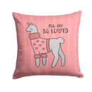 Nursery You are so Loved Llama Throw Pillow - 14x14 Decorative Pillow – Art for Your Home & Patio BB7469PW1414