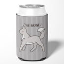 Nursery Be Brave Wolf Can or Bottle Hugger Cooler Sleeve for Standard 12 oz Cans, Insulated Foam Beer & Soda Can Hugger Reusable