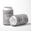 Nursery Be Brave Wolf Can or Bottle Hugger Cooler Sleeve for Standard 12 oz Cans, Insulated Foam Beer & Soda Can Hugger Reusable