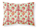 Red Christmas Tree and Ornaments Standard Pillowcase Lightweight Super Soft Easy Care Decorative Artwork Pillowcase, Standard