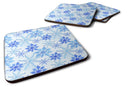 Blue Snowflakes Watercolor Foam Coaster  BB7484FC