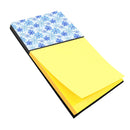 Blue Snowflakes Watercolor Sticky Note Holder BB7484SN- Refiilable Desk Accessory Note Pad