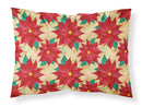 Poinsetta Christmas Standard Pillowcase Lightweight Super Soft Easy Care Decorative Artwork Pillowcase, Standard