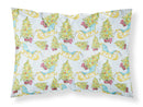 Christmas Tree and Sleigh Standard Pillowcase Lightweight Super Soft Easy Care Decorative Artwork Pillowcase, Standard